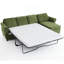 Canapé-lit escamotable de 106,5 po, canapé modulaire en L 4 places, canapé-lit 2 en 1, chargement sans fil, ports de chargement USB