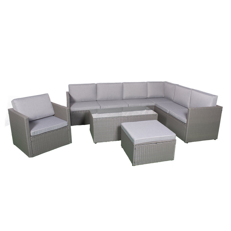  Black Corner Modular Set, Grey, Grey