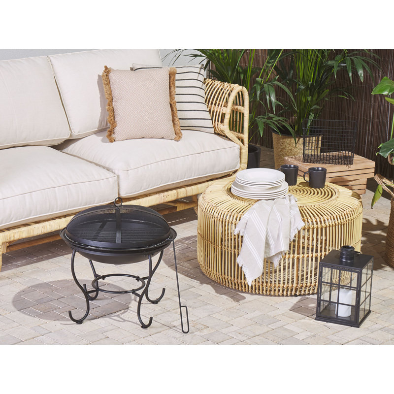 Cordova Round Steel Wood Burning Fire Pit