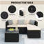 Rattan Patio Furniture Set All Weather Garden Lounge Set with Cushions-66246197