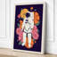 Astronaut Among Blooms Modern - Wrapped Canvas-158904265-158904271
