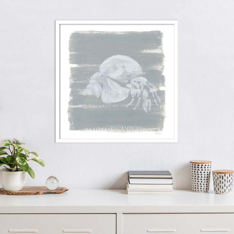 «Soft Sea Hermit Crab» par Yvette St. Amant, reproduction d'art sur bois encadrée, H 25 po x l 25 po