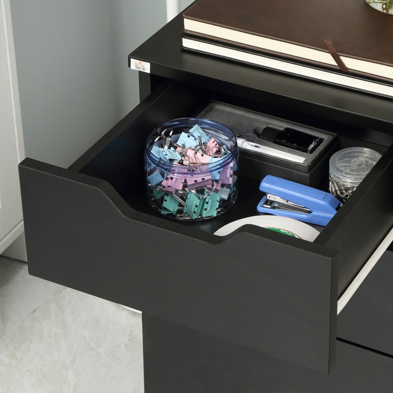 15.75'' Wide 3 -Drawer Mobile File Cabinet