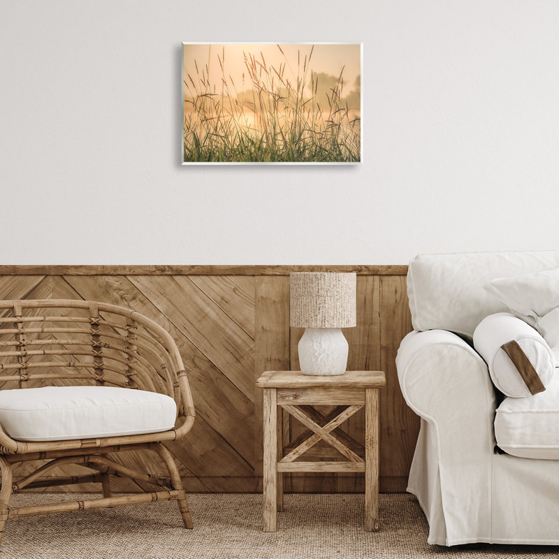 «Grassy Country Reeds» par Marty Hulsebos, H 13 po x l 19 po