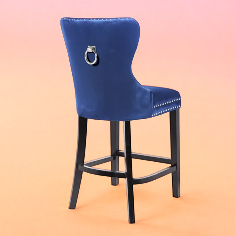 Tabouret de comptoir Lasheen, Bleu