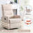 Manual Recliner Chair With Rocker And Swivel In Fabric For Living Room-966436150