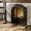 41.3" Wide Metal Fireplace Screen – Decorative Iron Frame