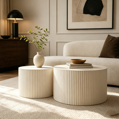 Table basse ronde en bois