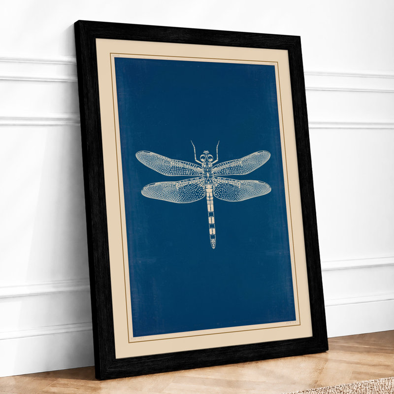 Dragonfly Study Minimalist - Print, Black, A4 - 29.7 x 21.0 cm