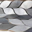 Carrelage mural mosaïque aléatoire en métal 1,25 po x 3 po Supreme-60816846