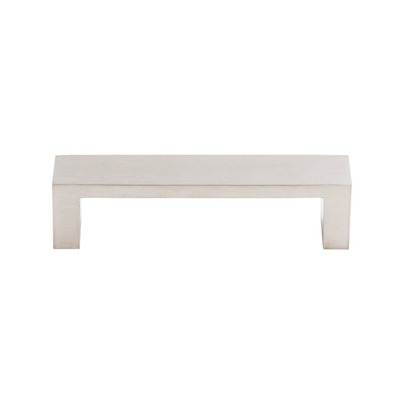 Modern Metro Bar Pull, Brushed Stainless Steel, 3 3/4" Center to Center
