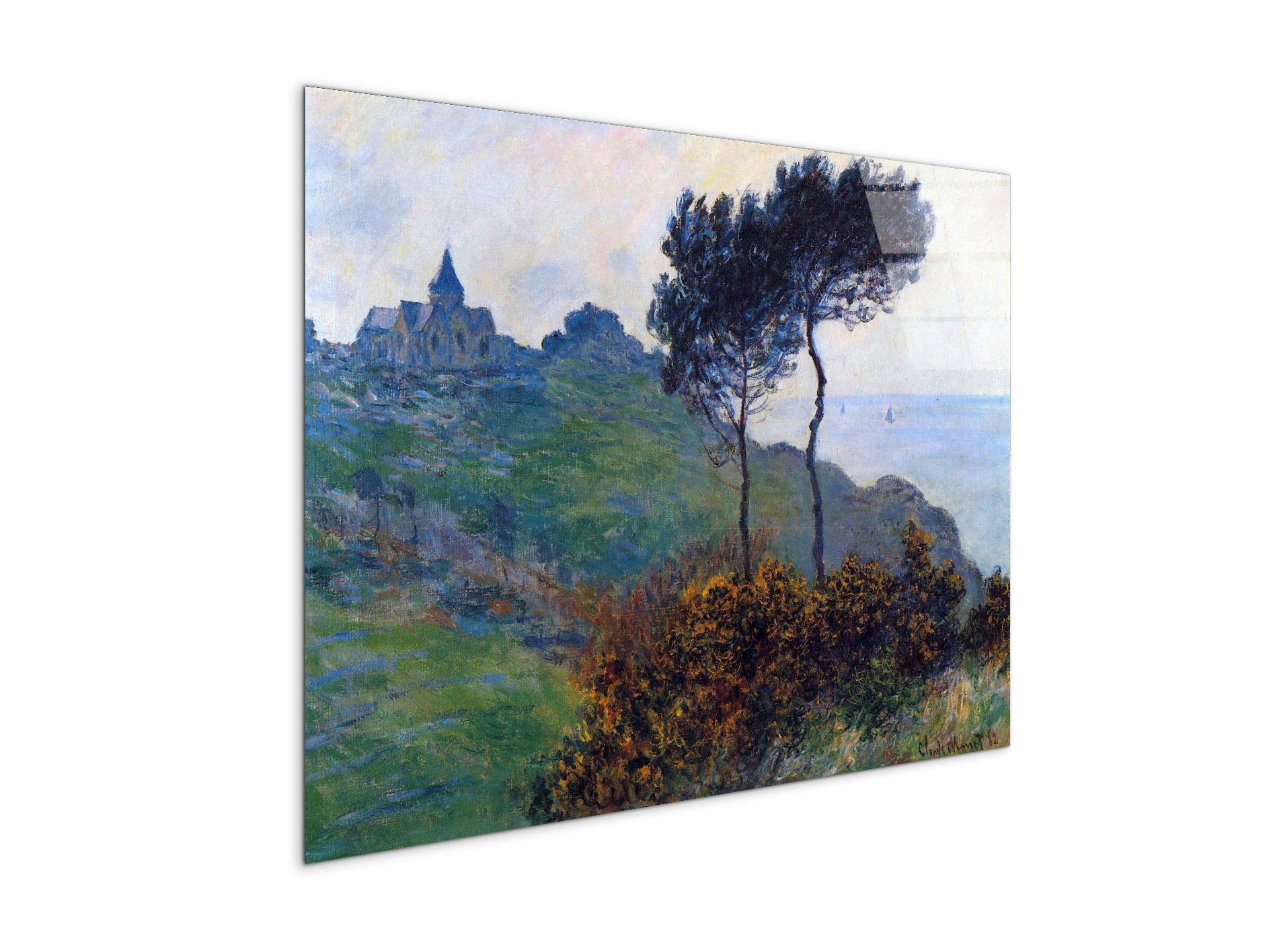Ebern Designs Church at Varengeville by Monet Claude 57cm H X 76cm W ...