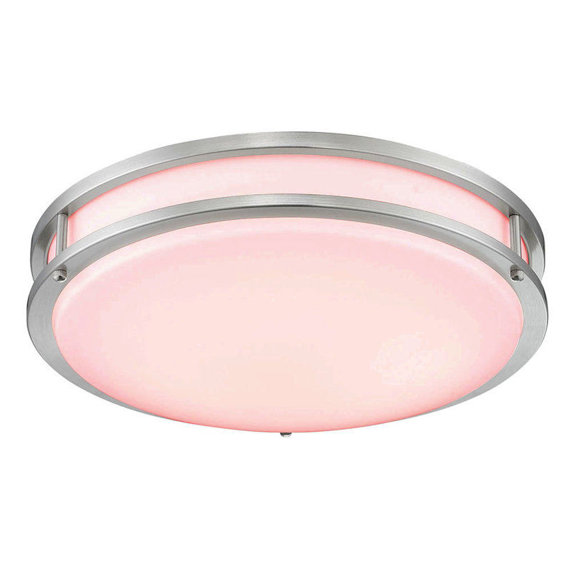 Myrian Acrylic LED Flush Mount, 3.7" H x 12" W x 12" D