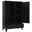 Armoire industrielle en acier noir 35,4 po x 15,7 po x 55,1 po