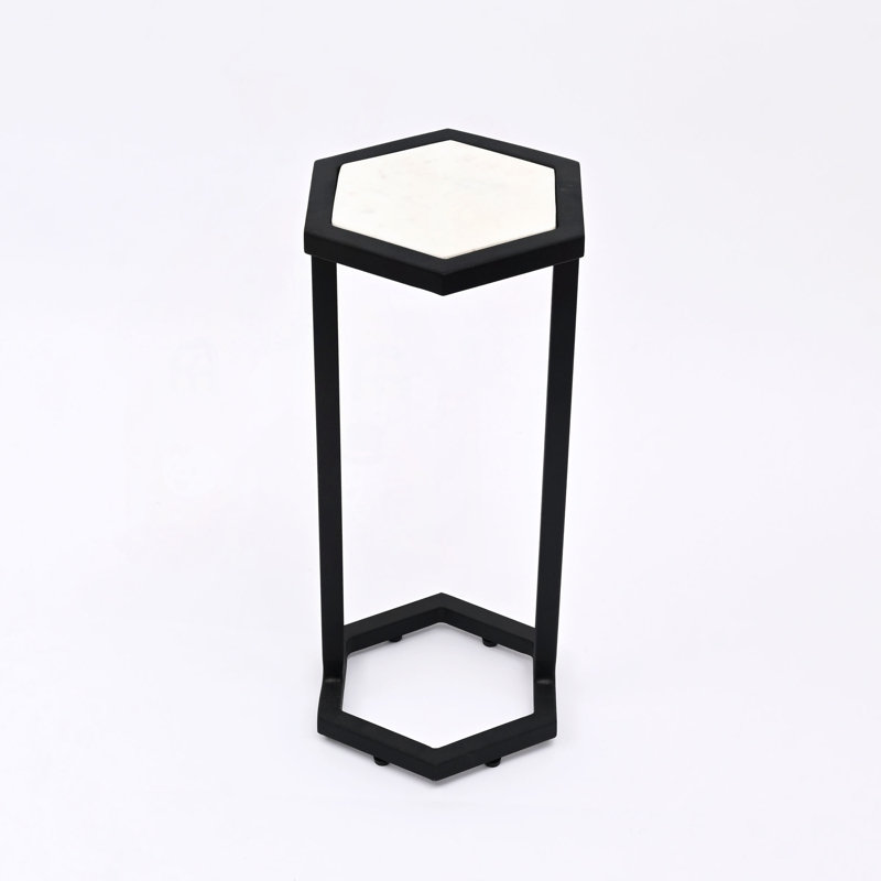 Ensemble de 2 tables d'appoint gigognes en marbre