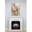 Art mural en verre trempé rose marbré, décor abstrait feuille d'or, impression de texture de pierre moderne, grande agate verticale suspendue, idée cadeau élégante-1651271317