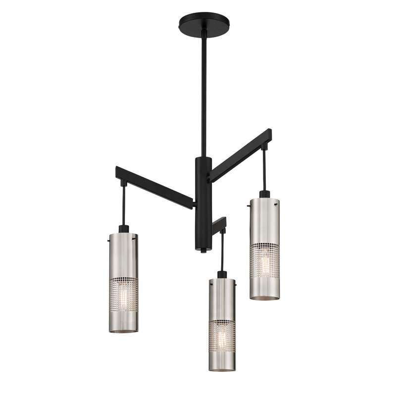 Lustre cylindrique unique à 3 lumières Rennen