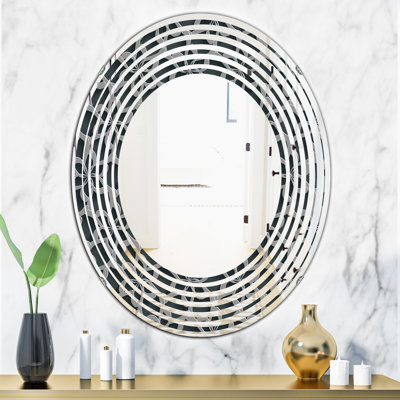 Miroir mural floral sans cadre