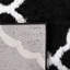 Tapis noir et blanc à motif géométrique-1573717784