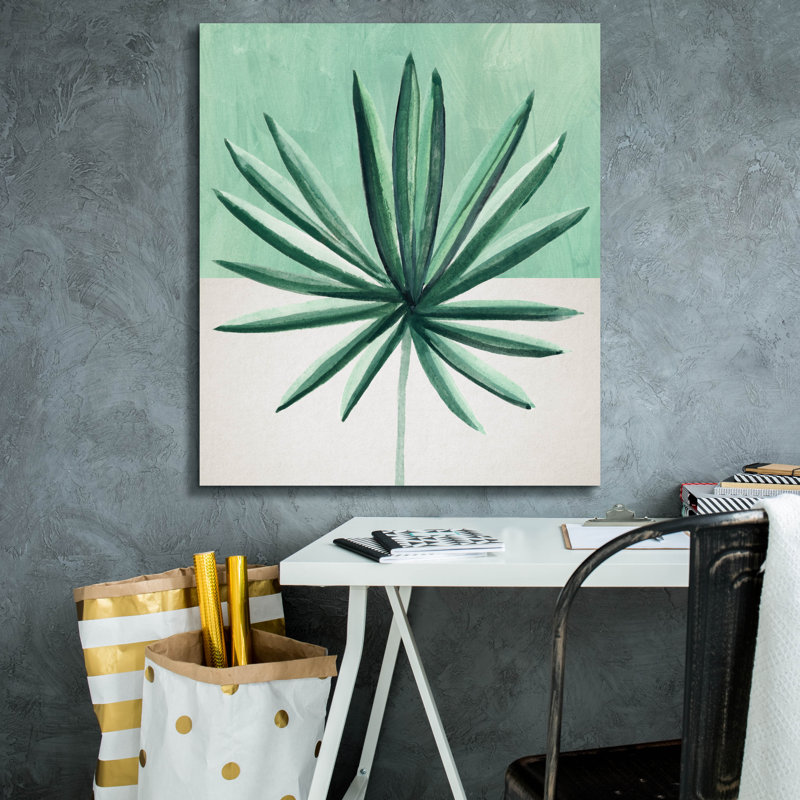  «Verging Palm 4» par Annie Warren, art mural sur toile, 26 po x 30 po, H 30 po x l 26 po