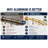 Shower Suites By Utopia Alley D-Shaped Shower Curtain Rod for Freestanding Tubs - Complete Shower Solution with Extra-Long Fabric Shower Curtain & 36 Hooks, Rustproof Aluminum, 60" x 25", Gold-69959835