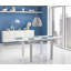 Brigham 90 cm Extendable Square Glass Top Dining Table-310050952