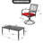 7pcs Metal Patio Dining Set With Umbrella Hole, Swivel Chairs With Cushions-122048994