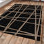 Tapis en laine touffetés à la main écologiques de 9 x 12 po - Rectangle, couleur brune, design moderne contemporain, tapis antidérapants faits à la main épais pour salon, chambre à coucher -1103855706-1112219551