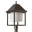 Dorset Dark Sky Friendly Post Light - Coastal Bronze - Seeded Clear Glass-1097042420-1094589307