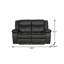 Causeuse inclinable en cuir Global Air