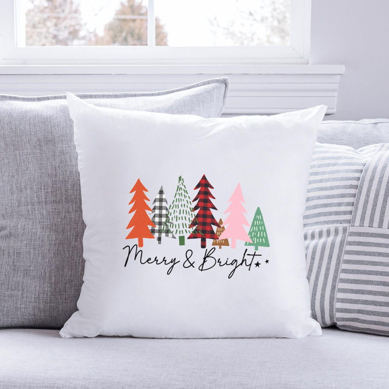ChristmasPNG_7 Polyester/Polyester Blend Reversible Throw Pillow, 20" x 20"