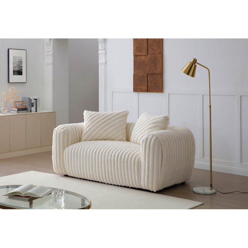 Loveseat For Living Room, White