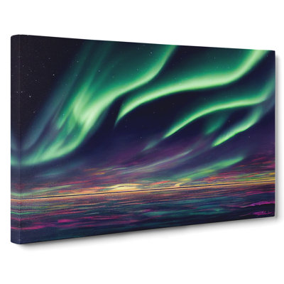 Graceful Aurora Borealis - Wrapped Canvas
