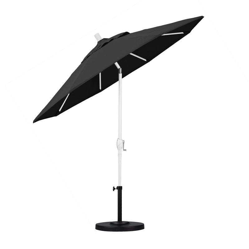Parasol en toile Pacific Trail Series Market, Tissu performance noir