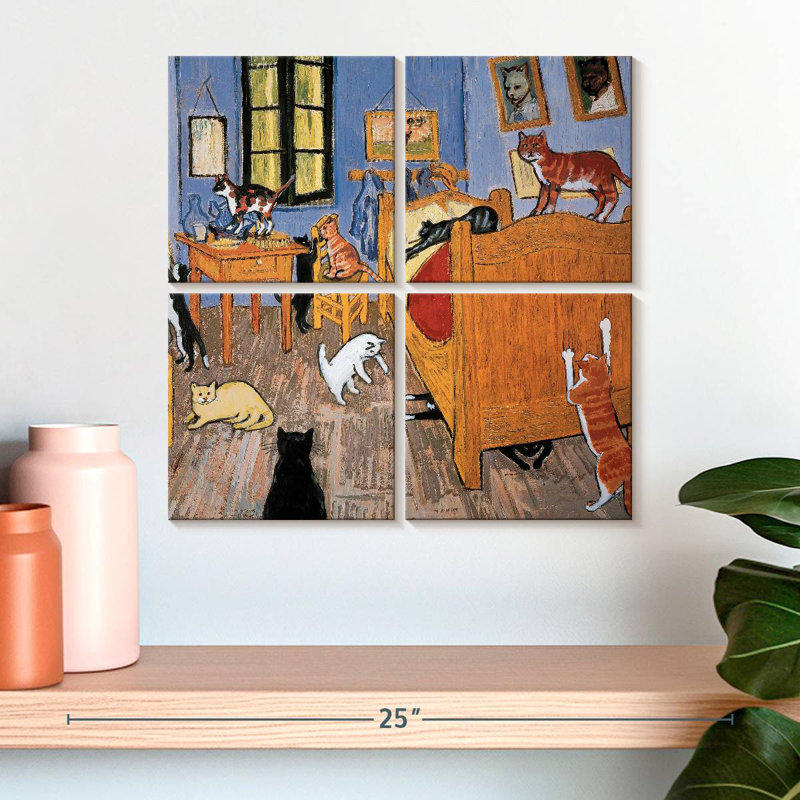Chat Brampt Van Gogh Arles, H 18 po x l 18 po