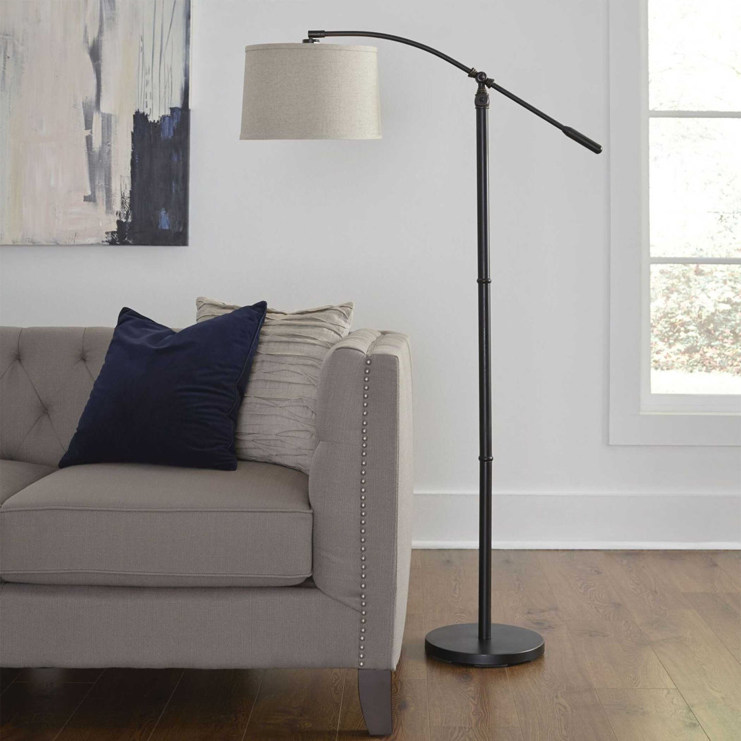Atterling 70.25'' Rubbed Bronze Task Floor Lamp Latitude Run®