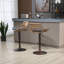 Tabourets de bar pivotants de style moderne (ensemble de 2) chaises à hauteur de comptoir réglable avec repose-pieds-130174953