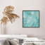 Abstrait, cyan, abstrait, géométrie abstraite, rêve de cristal, impression d'art moderne sans cadre-1564075769