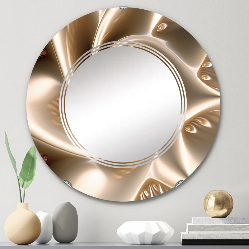 Espirit - Miroir mural moderne rond, 24 po x 24 po