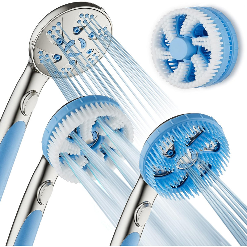 Pomme de douche à main 2,5 GPM GPM Aquassage By Aquacare, Nickel satiné