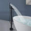 Robinet de baignoire autoportant à poignée simple avec douchette à main Topcraft-87221791
