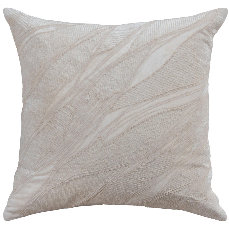 Down Filled Glam Accent Throw Pillow