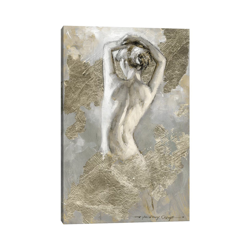 Intime II par E.A. Orme - peinture sur toile tendue, H 26 po x l 18 po x 1,5 po