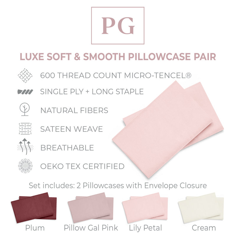 Luxe Soft & Smooth Sheet Set, King, Light Pink