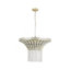 Lustre cascade en cristal 8 lumières de 23,6 po de large (ampoule non incluse)