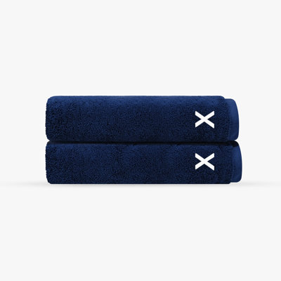 Monogrammed Cloer 2 pcs Turkish Bath Towels Set