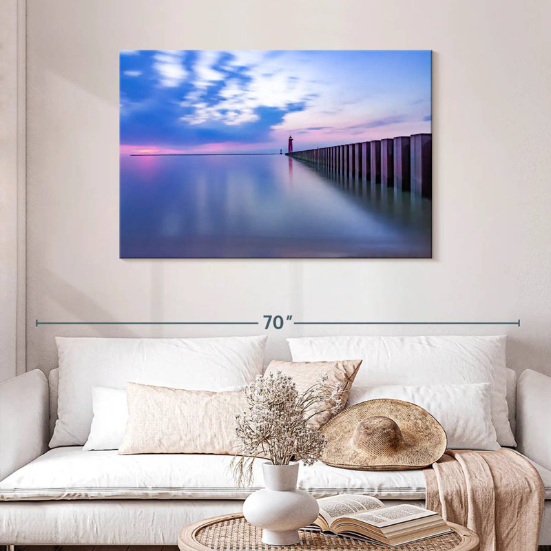 Alvord Kenosha Lighthouse, 30" H x 45" W