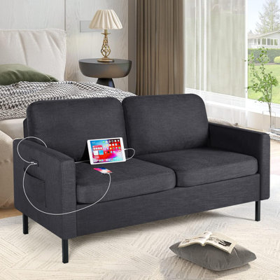 Redi 56.3" Square Arm Loveseat