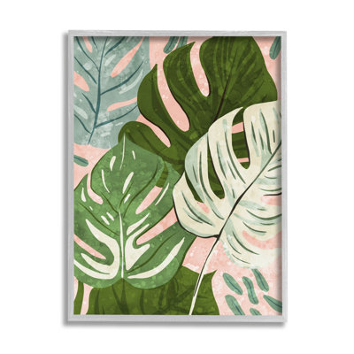 " Layered Monstera Plant Leaves " by Ziwei Li