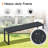 Outdoor Patio Dining Set with Rectangular Dining Table and Faux Wood Benches-656958068